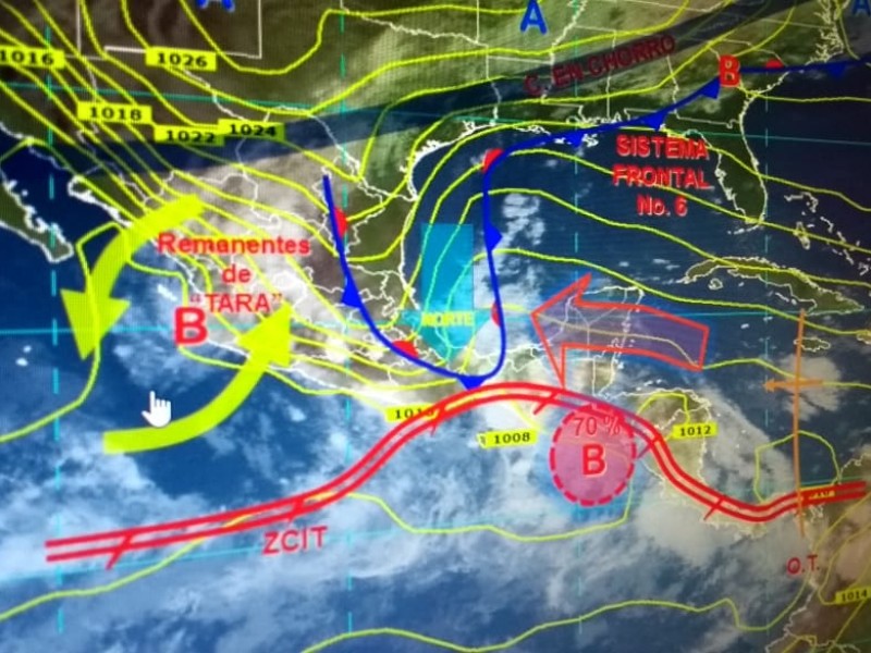 Zona de inestabilidad genera lluvias en el Istmo